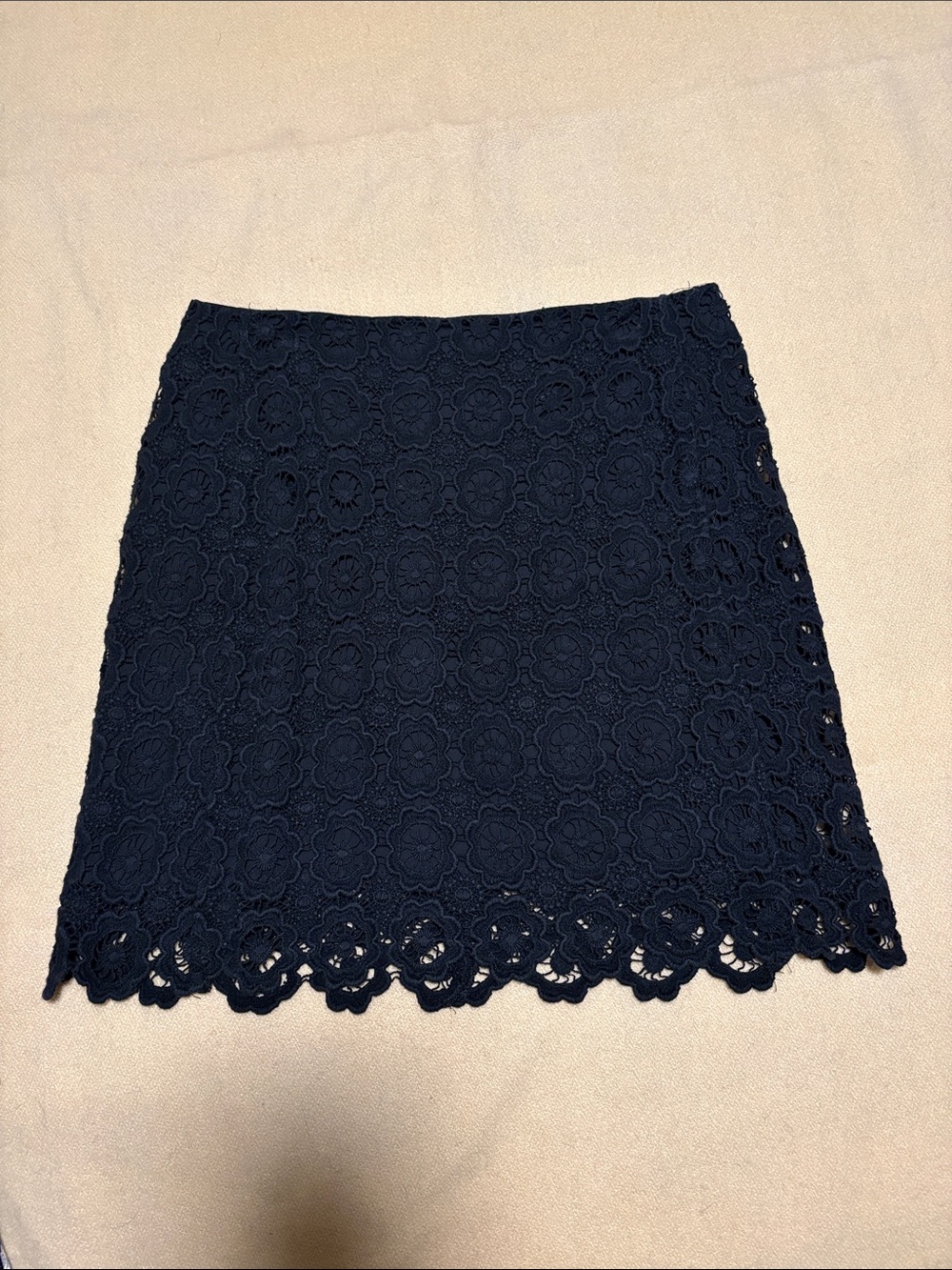 Black Floral Lace Mini Skirt